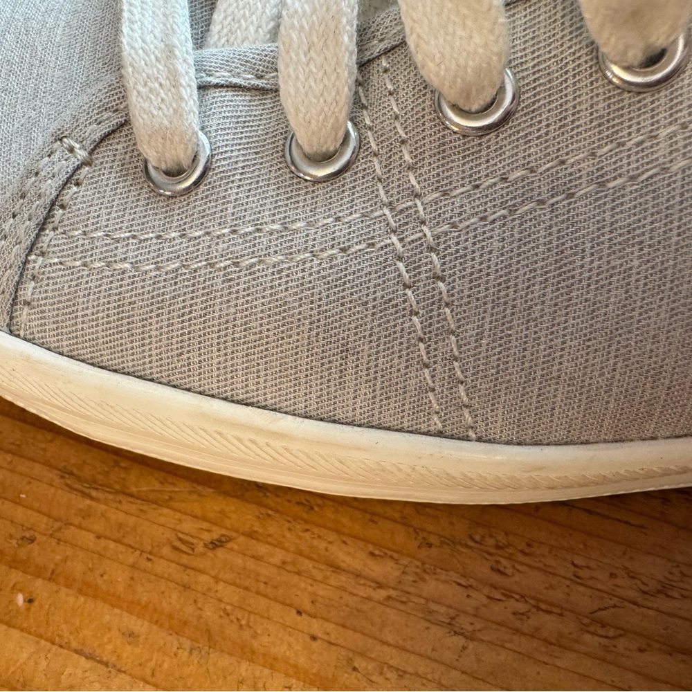 Keds Light Gray Canvas Sneakers - Picture 8 of 12